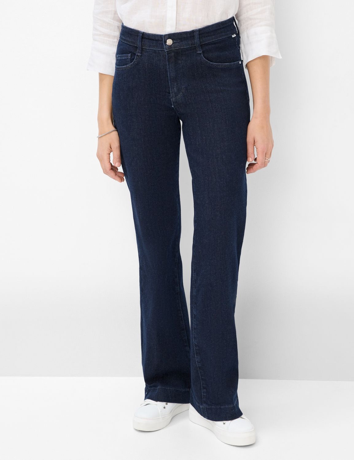 STYLE.MAINE Wide Leg Magic Denim Dark Blue Jeans