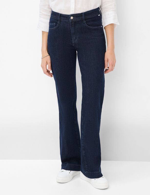 STYLE.MAINE Wide Leg Magic Denim Dark Blue Jeans
