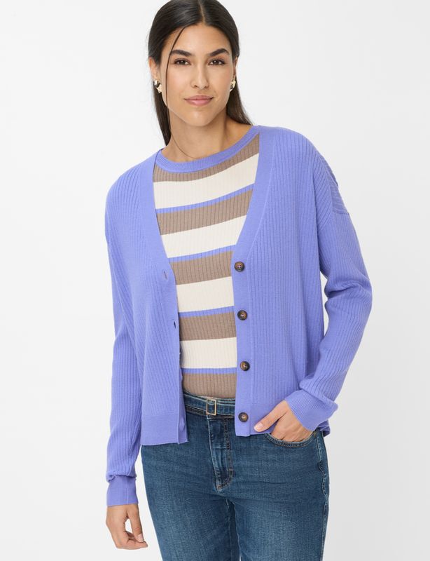 STYLE ANIQUE Cardigan / Purple
