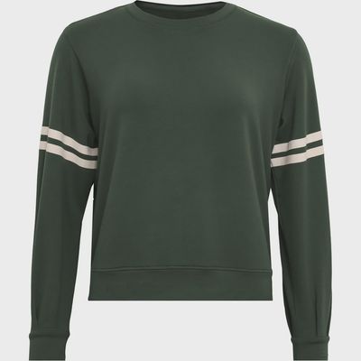 Wahlberg Sweat - Army W/Stripe