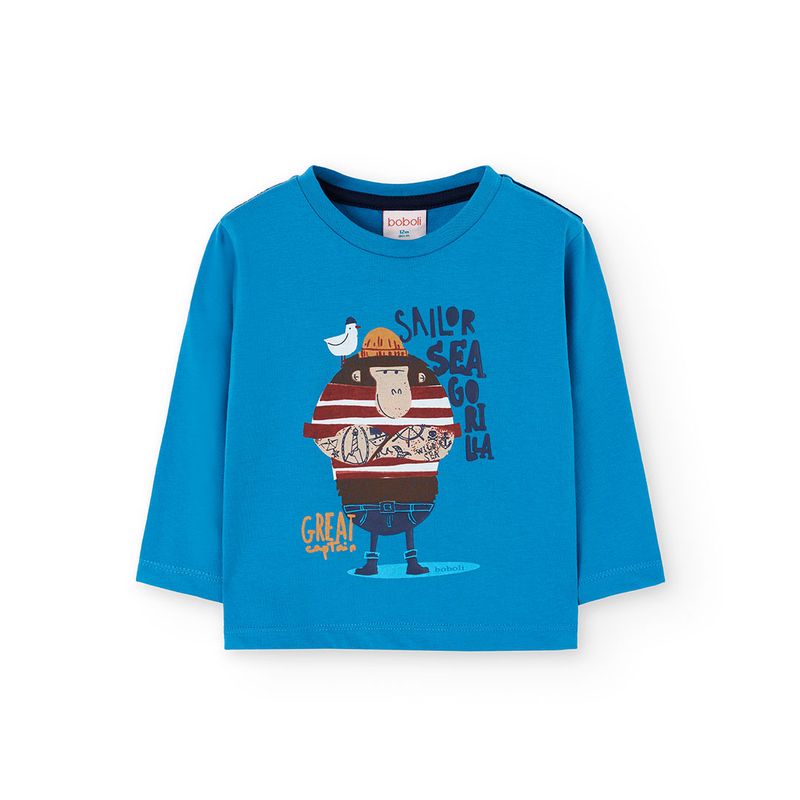 Boy&#39;s Sailor Top in Blue - 322041