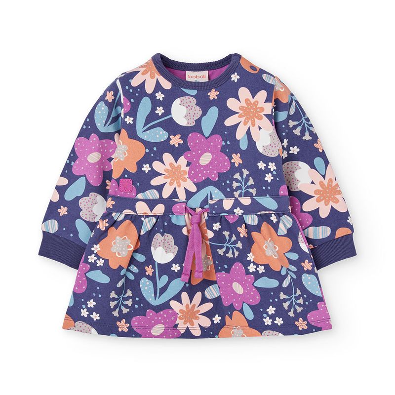 Girl&#39;s Flower Dress in Purple - 222095