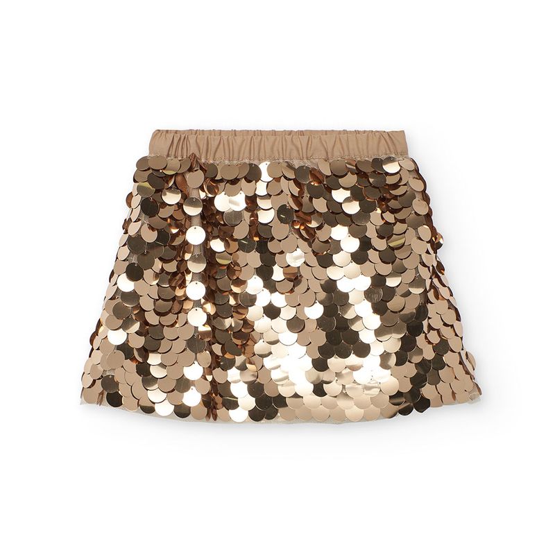 Girl&#39;s Circles Skirt in Gold - 722203