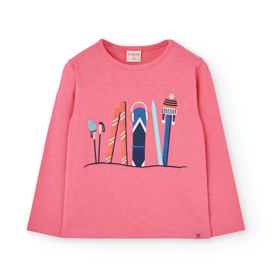 Girl&#39;s Ski Trip Top in Pink - 432009