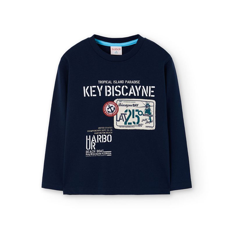Boy&#39;s Key Biscayne Top in Navy - 502096