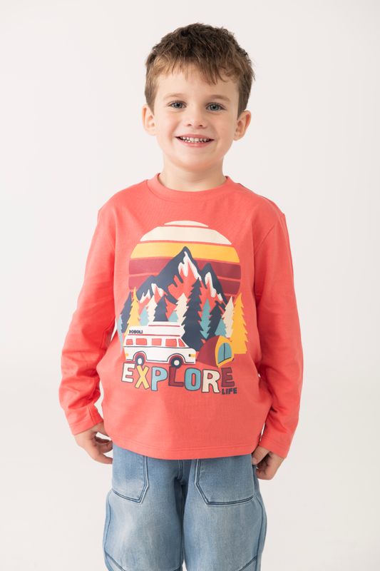 Boy&#39;s Explore Mountain LS T-shirt - 342010