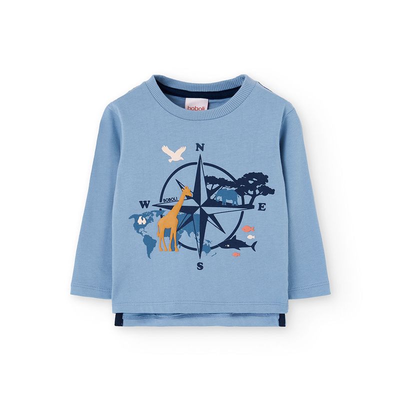 Boy&#39;s Compass LS T-shirt in Blue - 302038
