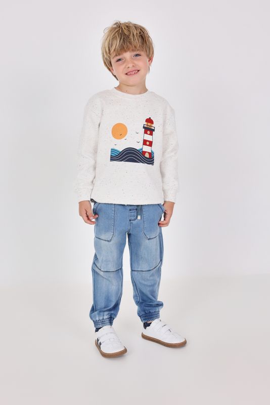 Boy&#39;s Stretch Blue Denim Pants - 342021