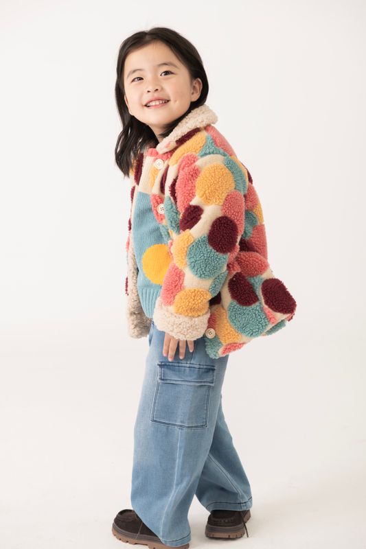 Girl´s Blue Denim Cargo Pants - 242020