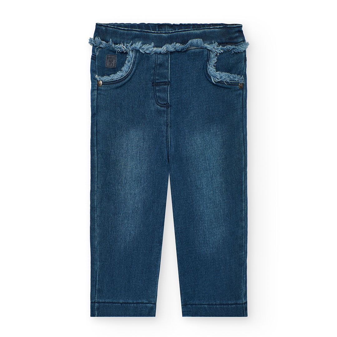 Girls Denim Trousers in Blue - 202026