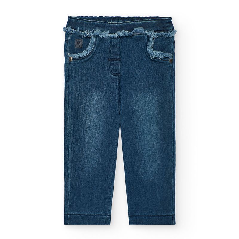 Girls Denim Trousers in Blue - 202026