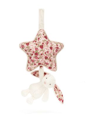 Blossom Cream Bunny 'Berry' Musical Pull