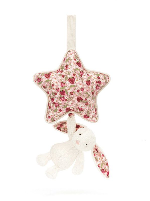 Blossom Cream Bunny &#39;Berry&#39; Musical Pull
