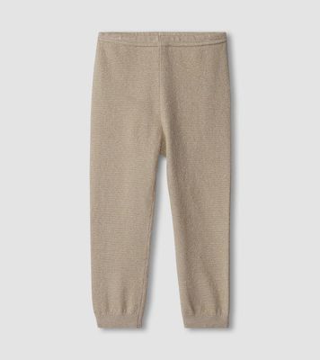 Baby Girls Gold Glitter Leggings