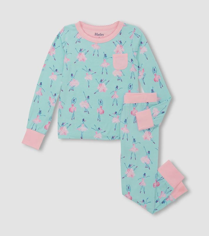 Girls Ballet School Bamboo Pyjama Set