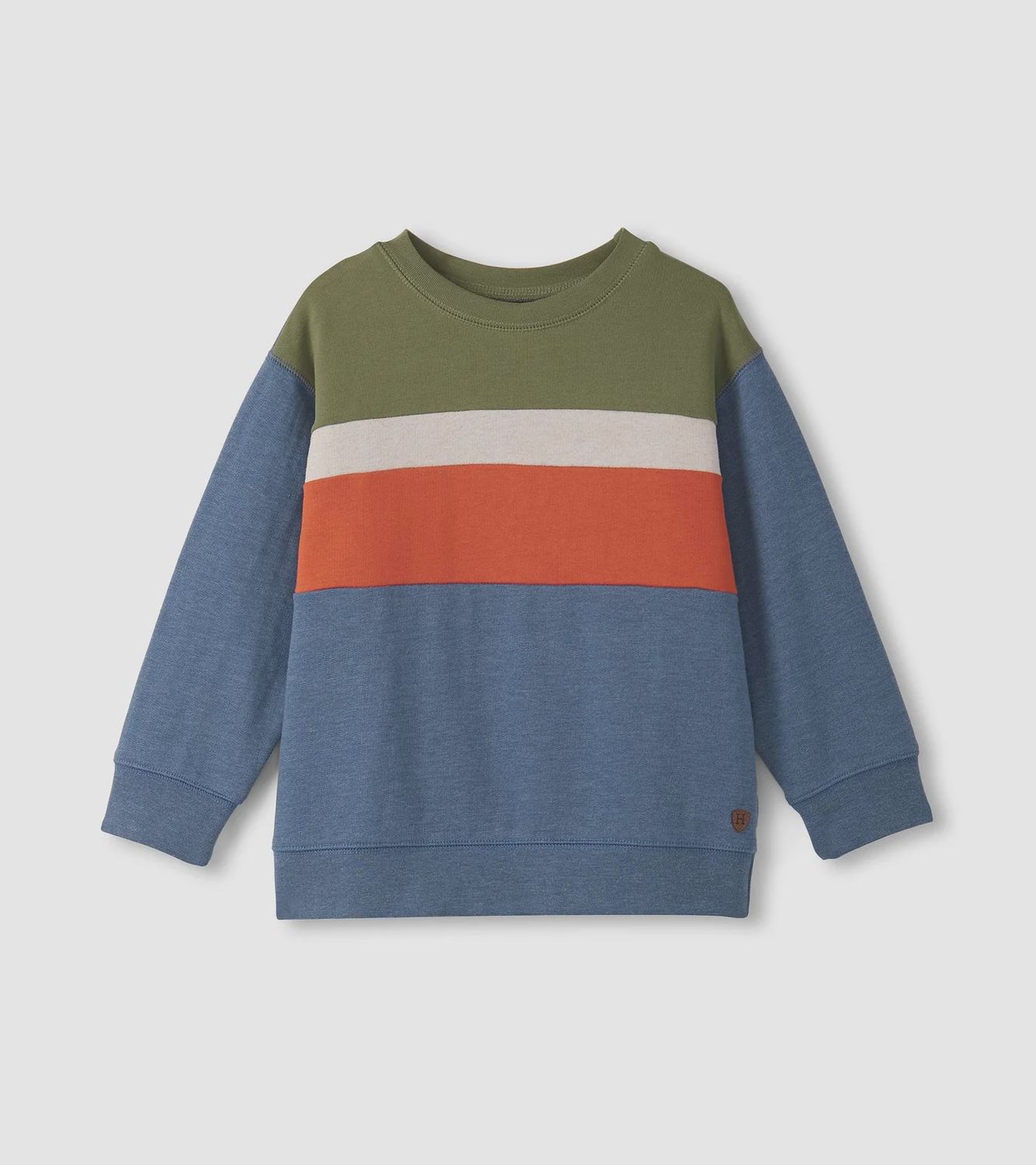 Boys Autumn Colour Block Sweatshirt