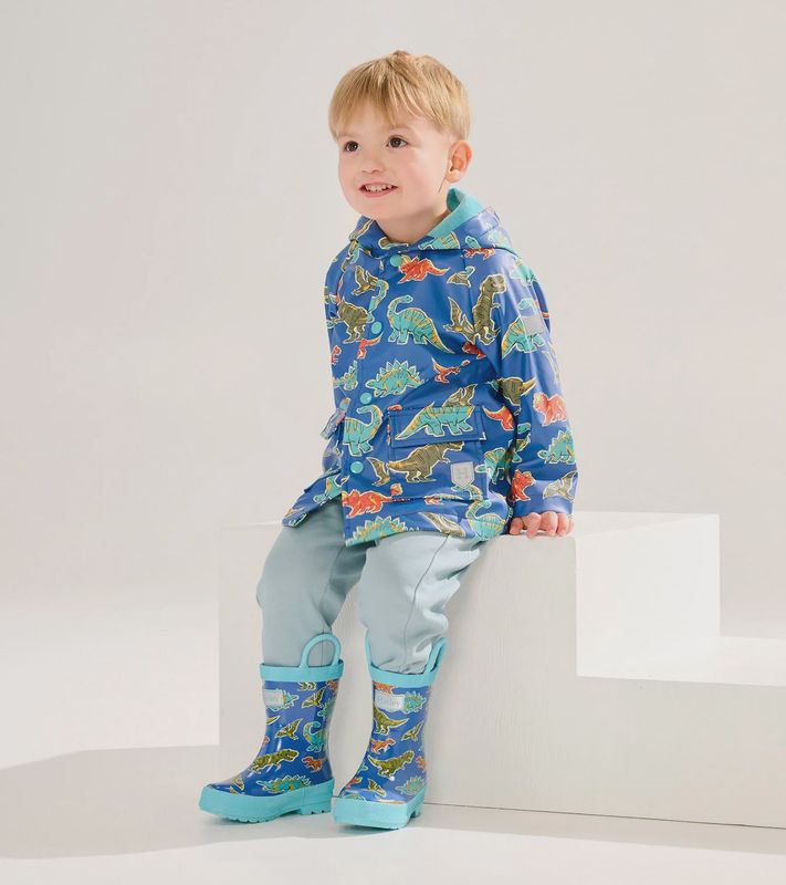 Baby &amp; Toddler Boys Dino Roar Button-Up Raincoat