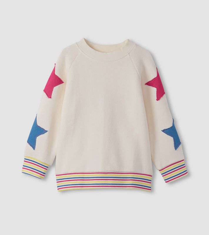 Girl&#39;s Star Slouchy Pullover