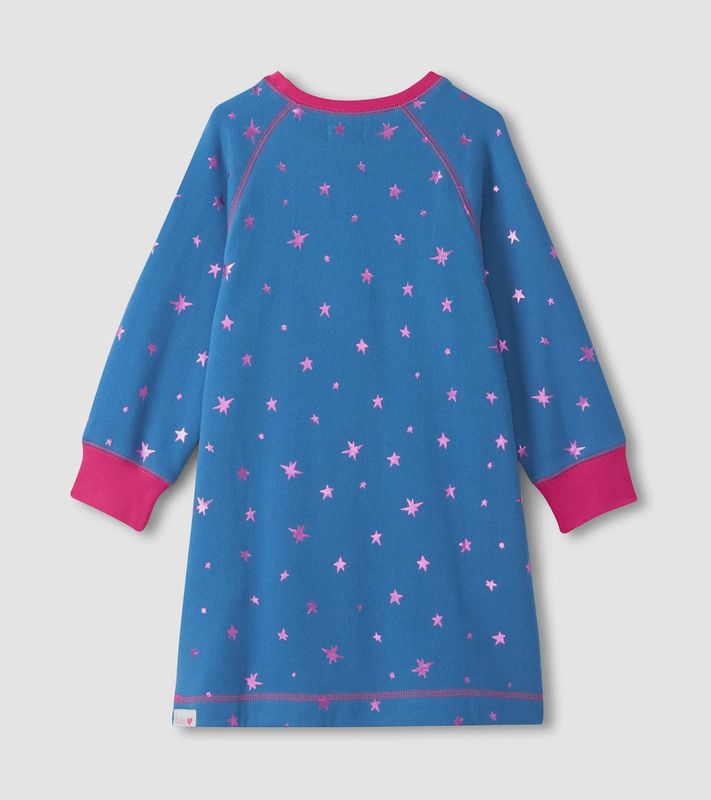 Girl's Foil Stars Sweater Dress