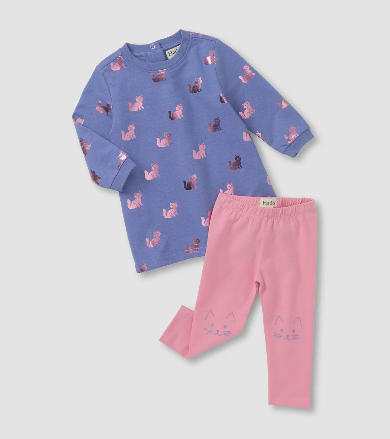 Baby &amp; Toddler Girls Little Kitties Dress and Legging Set