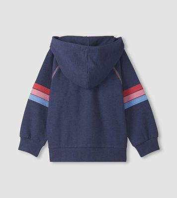 Girl's Patriot Blue Zip-Up Hoodie