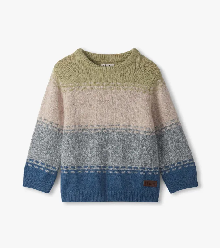 Baby &amp; Toddler Boy&#39;s Blue Combo Crew Neck Sweater