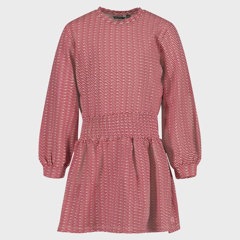 Haia AOP Red Stripe Dress
