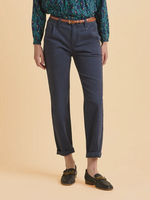 Navy Blake chino trousers - easy to wear, endlessly versatile, and perfect for those on-the-go days