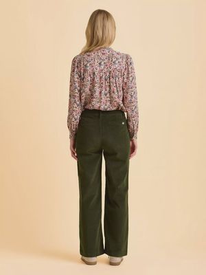 Jora Trouser, Rich green Velvet a stunning piece designed to blend comfort, sophistication, and festive charm