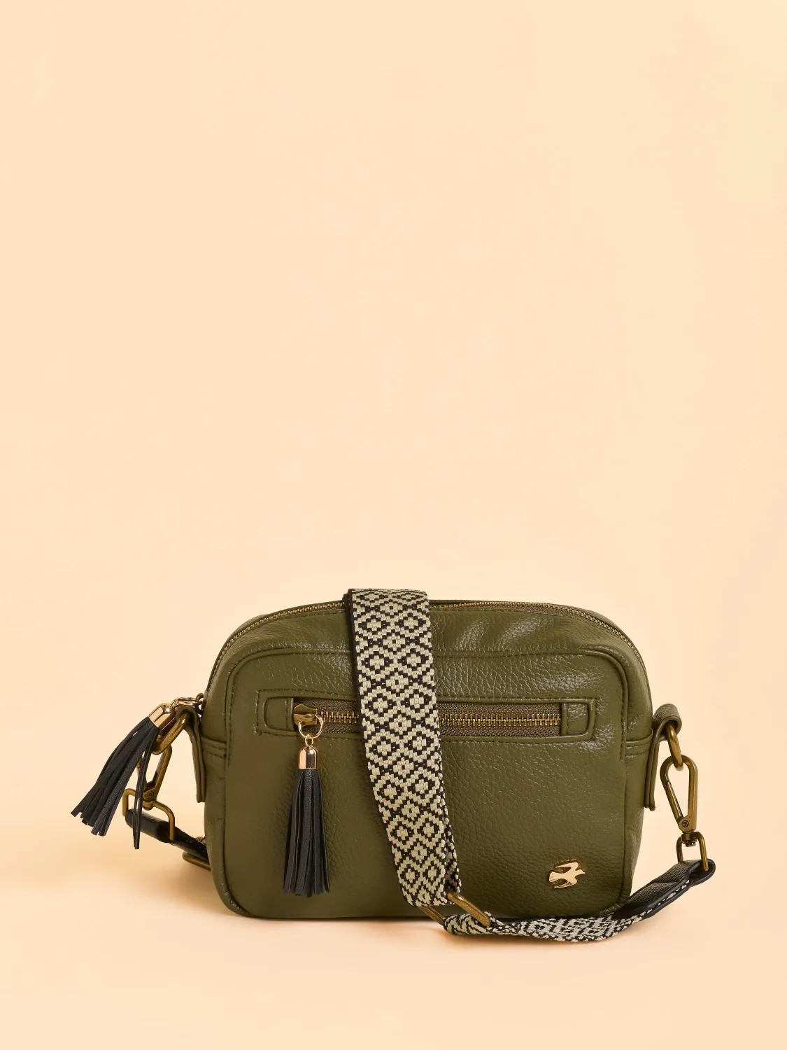 Sierra Box Crossbody Bag Khaki