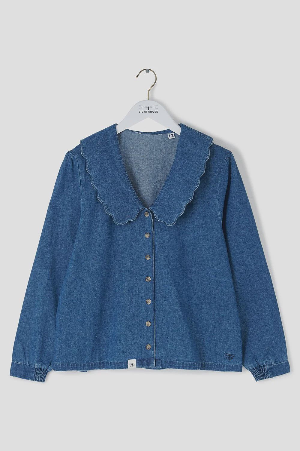 Ada Blouse - Washed Denim