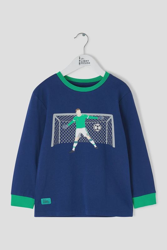 Oliver Top - Football Print