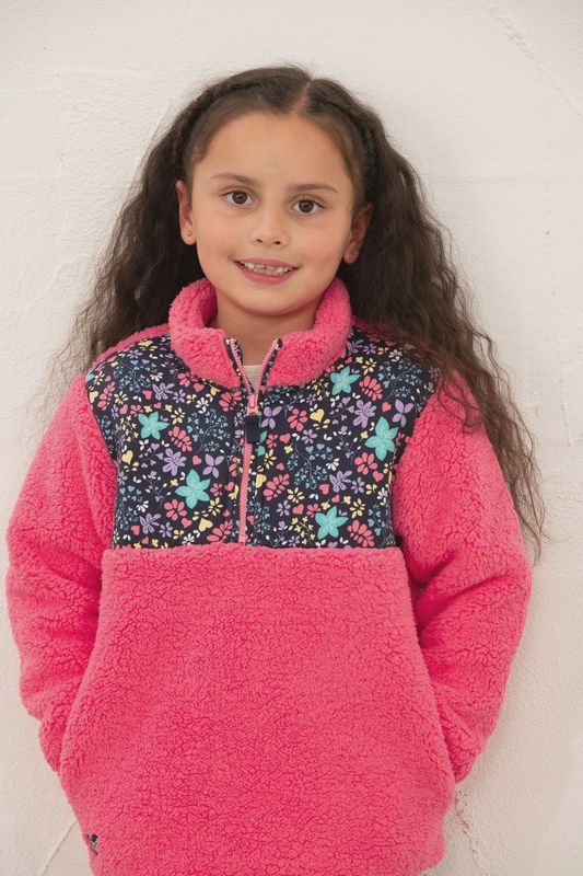 Cassie Fleece - Pink Floral