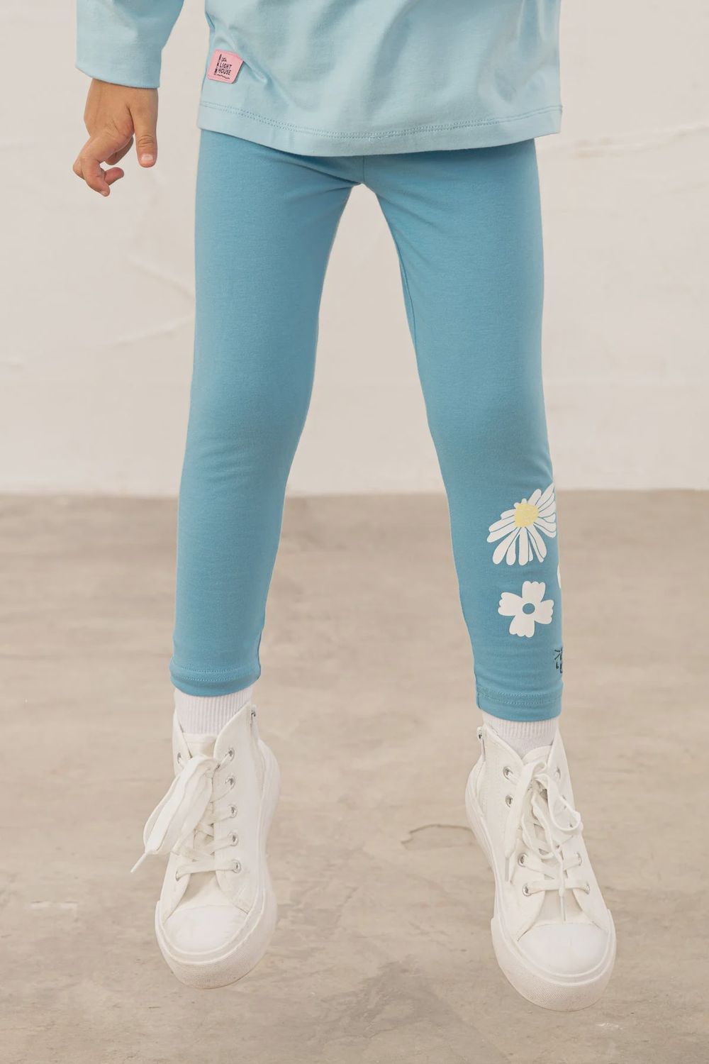 Mollie Leggings - Blue Daisy