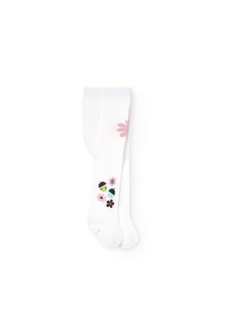 Cream Acorns Tights - 142029