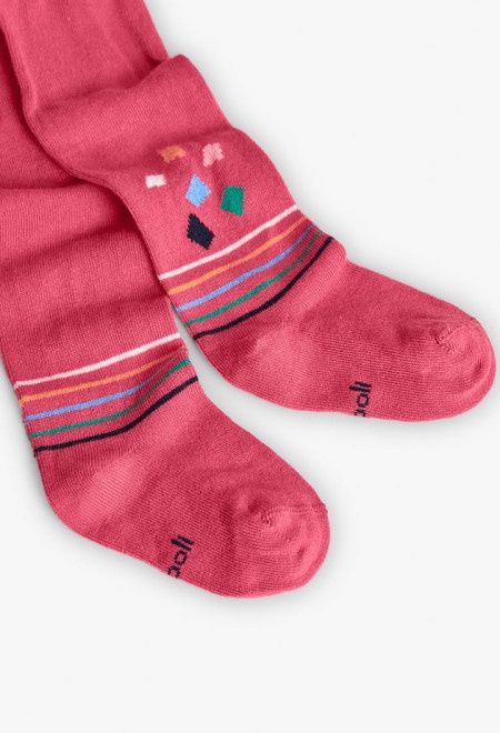 Pink Squares Tights - 202172