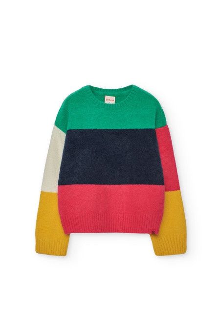 Girls Colour Block Jumper - 412142