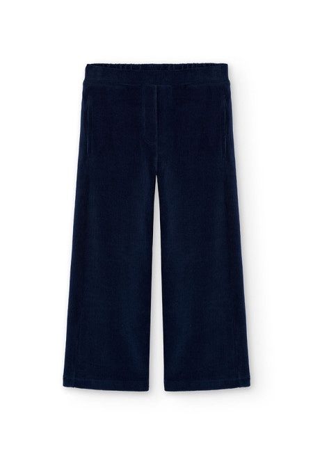 Girls Navy Corduroy Trousers - 492016