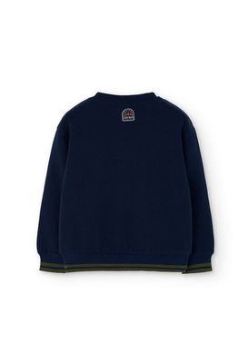 Boys Navy Blue Oars Sweatshirt - 522111