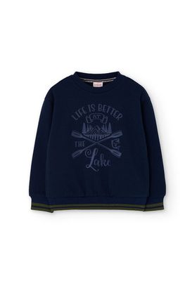 Boys Navy Blue Oars Sweatshirt - 522111