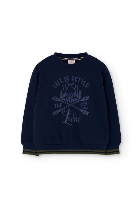 Boys Navy Blue Oars Sweatshirt - 522111