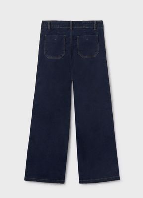 Girls Flared Denim Jeans 7573 - Super Dark