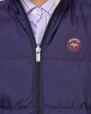 Boy's Navy/Camel Reversible Gilet