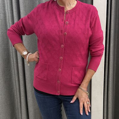 Cherry Buttoned Lumber Jacket SV361