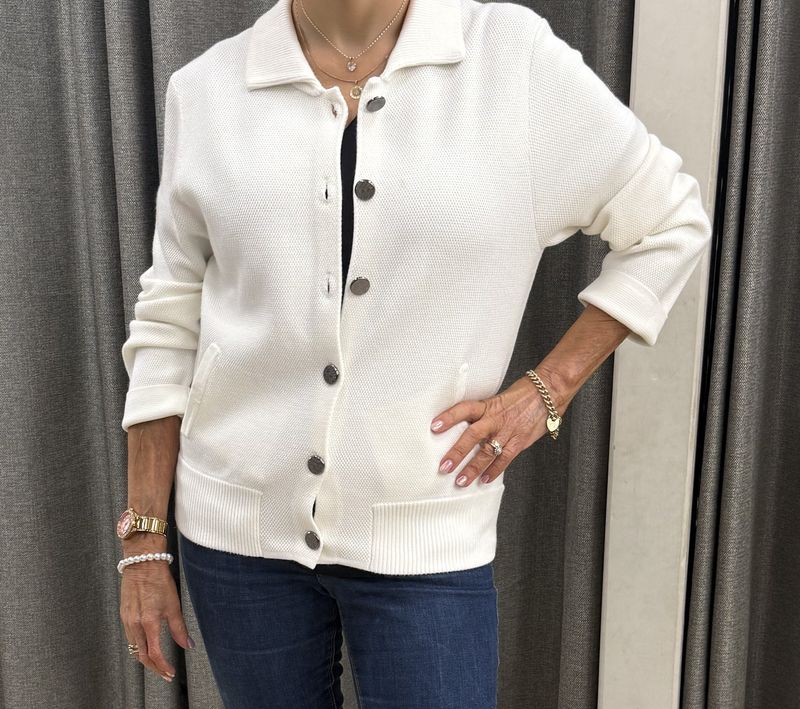White Collared Jacket
