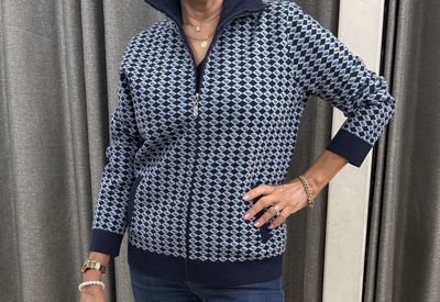 Night Sky/Blue Zipped Jacket DM175