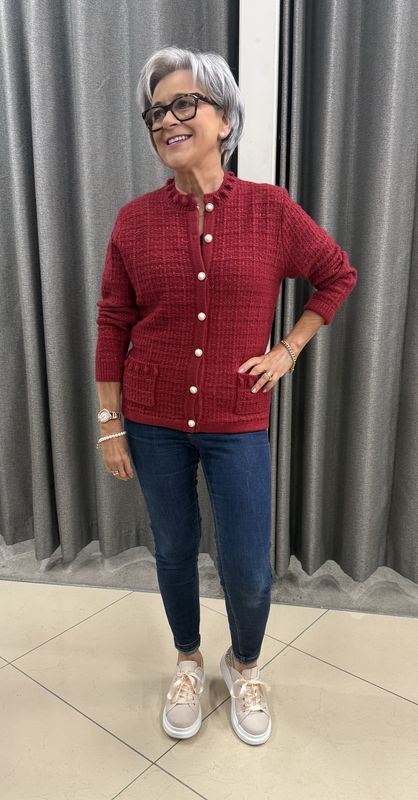 Fancy Neck  Cardigan DM167