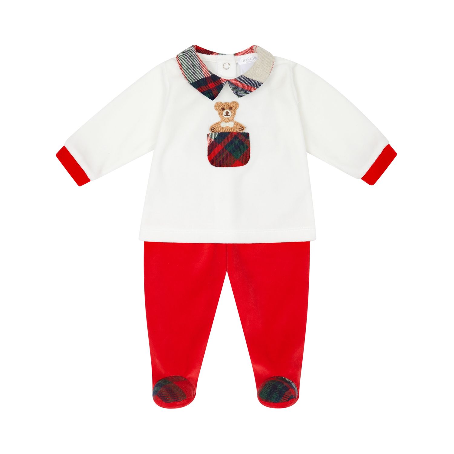 Boy's Red &amp; Offwhite Christmas Set DBI25206