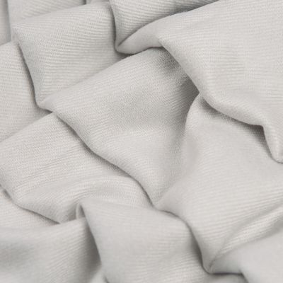 Women's Plain Pashmina Shawl with Tassels - Silver