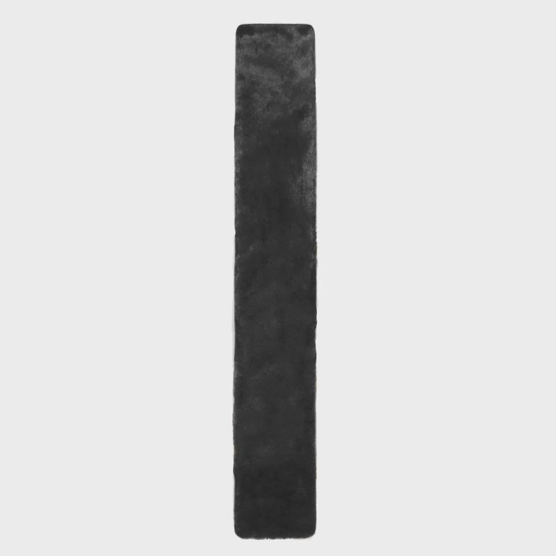 Women's Faux Fur Pull-Through Scarf - Black